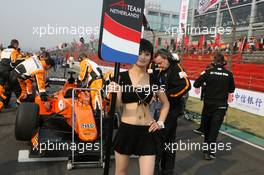 09.11.2008 Chengdu, China,  Grid girl - A1GP World Cup of Motorsport 2008/09, Round 2, Chengdu, Sunday Race 1 - Copyright A1GP - Free for editorial usage