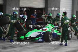 09.11.2008 Chengdu, China,  Adam Carroll (IRL), driver of A1 Team Ireland pit stop - A1GP World Cup of Motorsport 2008/09, Round 2, Chengdu, Sunday Race 2 - Copyright A1GP - Free for editorial usage