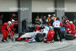 09.11.2008 Chengdu, China,  Neel Jani (SUI), driver of A1 Team Switzerland pit stop - A1GP World Cup of Motorsport 2008/09, Round 2, Chengdu, Sunday Race 2 - Copyright A1GP - Free for editorial usage