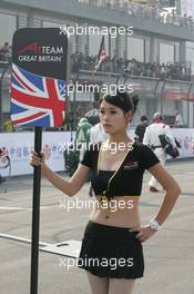 09.11.2008 Chengdu, China,  Grid Girl - A1GP World Cup of Motorsport 2008/09, Round 2, Chengdu, Sunday Race 2 - Copyright A1GP - Free for editorial usage