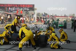 09.11.2008 Chengdu, China,  Fairuz Fauzy (MAL), driver of A1 Team Malaysia pit stop - A1GP World Cup of Motorsport 2008/09, Round 2, Chengdu, Sunday Race 2 - Copyright A1GP - Free for editorial usage