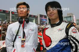 09.11.2008 Chengdu, China,  Jung Yong Kim and Jin Woo Hwang (KOR), driver of A1 Team Korea - A1GP World Cup of Motorsport 2008/09, Round 2, Chengdu, Sunday Race 2 - Copyright A1GP - Free for editorial usage