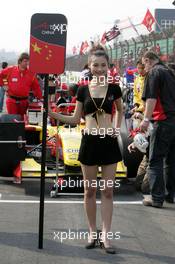 09.11.2008 Chengdu, China,  Grid girl - A1GP World Cup of Motorsport 2008/09, Round 2, Chengdu, Sunday Race 2 - Copyright A1GP - Free for editorial usage