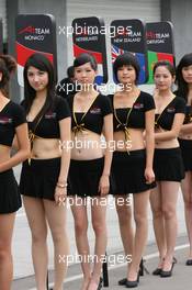 08.11.2008 Chengdu, China,  Grid girls - A1GP World Cup of Motorsport 2008/09, Round 2, Chengdu, Saturday - Copyright A1GP - Free for editorial usage
