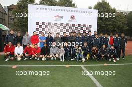 06.11.2008 Chengdu, China,  A1 drivers meet the Chengdu Blades at the Chengdu Blades training ground for a friendly football match - A1GP World Cup of Motorsport 2008/09, Round 2, Chengdu, Thursday - Copyright A1GP - Free for editorial usage