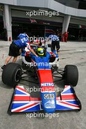 21.11.2008 Kuala Lumpur, Malaysia,  Danny Watts (GBR), driver of A1 Team Great Britain - A1GP World Cup of Motorsport 2008/09, Round 3, Sepang, Friday Practice - Copyright A1GP - Free for editorial usage