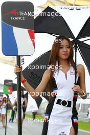 23.11.2008 Kuala Lumpur, Malaysia,  Grid girl, TW Steel - A1GP World Cup of Motorsport 2008/09, Round 3, Sepang, Sunday Race 1 - Copyright A1GP - Free for editorial usage