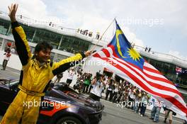 23.11.2008 Kuala Lumpur, Malaysia,  Fairuz Fauzy (MAL), driver of A1 Team Malaysia - A1GP World Cup of Motorsport 2008/09, Round 3, Sepang, Sunday Race 1 - Copyright A1GP - Free for editorial usage