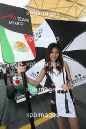 23.11.2008 Kuala Lumpur, Malaysia,  Grid girl - A1GP World Cup of Motorsport 2008/09, Round 3, Sepang, Sunday Race 1 - Copyright A1GP - Free for editorial usage
