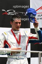 23.11.2008 Kuala Lumpur, Malaysia,  Loic Duval (FRA), driver of A1 Team France, podium - A1GP World Cup of Motorsport 2008/09, Round 3, Sepang, Sunday Race 1 - Copyright A1GP - Free for editorial usage