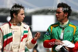 22.11.2008 Kuala Lumpur, Malaysia,  Edoardo Piscopo (ITA), driver of A1 Team Italy, Adrian Zaugg (RSA), driver of A1 Team South Africa  - A1GP World Cup of Motorsport 2008/09, Round 3, Sepang, Saturday Qualifying - Copyright A1GP - Free for editorial usage