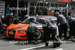 11.04.2008 Hockenheim, Germany,  Practice pitstop of Christian Albers (NED), TME, Audi A4 DTM - DTM 2008 at Hockenheimring