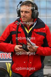 11.04.2008 Hockenheim, Germany,  Ex-DTM driver Christijan Abt (GER), on the pitwall - DTM 2008 at Hockenheimring