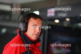 11.04.2008 Hockenheim, Germany,  Ex-DTM driver Christijan Abt (GER), in the pitbox of Katherine Legge (GBR), TME, during the session - DTM 2008 at Hockenheimring