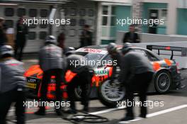 11.04.2008 Hockenheim, Germany,  Practice pitstop of Christian Albers (NED), TME, Audi A4 DTM - DTM 2008 at Hockenheimring