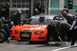 11.04.2008 Hockenheim, Germany,  Practice pitstop of Christian Albers (NED), TME, Audi A4 DTM - DTM 2008 at Hockenheimring