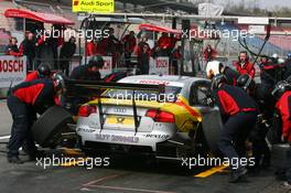 11.04.2008 Hockenheim, Germany,  Practice pitstop of Oliver Jarvis (GBR), Audi Sport Team Phoenix, Audi A4 DTM - DTM 2008 at Hockenheimring