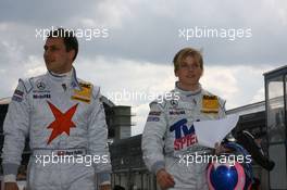 12.04.2008 Hockenheim, Germany,  Gary Paffett (GBR), Stern AMG Mercedes C-Klasse 2007 (left) and Susie Stoddart (GBR), TV Spielfilm AMG Mercedes C-Klasse 2007 - DTM 2008 at Hockenheimring