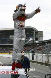 13.04.2008 Hockenheim, Germany,  Race winner Mattias Ekström (SWE), Audi Sport Team Abt Sportsline, Audi A4 DTM - DTM 2008 at Hockenheimring