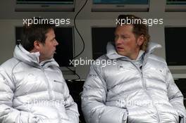 18.04.2008 Oschersleben, Germany,  Gerhard Ungar (GER), Chief Designer AMG and Hans-Jürgen Mattheis (GER), Team Manager HWA - DTM 2008 at Motopark Oschersleben