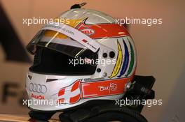 02.05.2008 Scarperia, Italy,  Helmet of Tom Kristensen (DEN), Audi Sport Team Abt Audi A4 DTM 2008 - DTM 2008 at Mugello