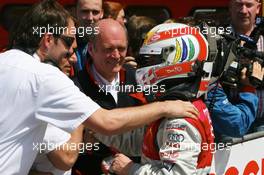 03.05.2008 Scarperia, Italy,  Tom Kristensen (DEN), Audi Sport Team Abt Audi A4 DTM 2008 and Wolfgang Ullrich (AUT), Audi, Motorsport chief - DTM 2008 at Mugello