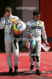 03.05.2008 Scarperia, Italy,  Paul di Resta (GBR), Team HWA AMG Mercedes, AMG Mercedes C-Klasse and Bruno Spengler (CAN), Team HWA AMG Mercedes, AMG Mercedes C-Klasse - DTM 2008 at Mugello