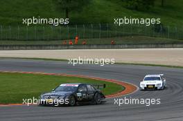 04.05.2008 Scarperia, Italy,  Paul di Resta (GBR), Team HWA AMG Mercedes, AMG Mercedes C-Klasse, Tom Kristensen (DEN), Audi Sport Team Abt Audi A4 DTM 2008 - DTM 2008 at Mugello