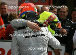 04.05.2008 Scarperia, Italy,  Paul di Resta (GBR), Team HWA AMG Mercedes, AMG Mercedes C-Klasse, Jamie Green (GBR), Team HWA AMG Mercedes, AMG Mercedes C-Klasse - DTM 2008 at Mugello