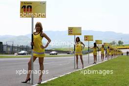 04.05.2008 Scarperia, Italy,  grid girls - DTM 2008 at Mugello