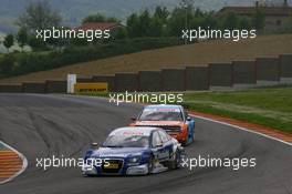 04.05.2008 Scarperia, Italy,  Katherine Legge (GBR), Futurecom T.M.E. Audi A4 DTM 2006, Mathias Lauda (AUT), Persson Motorsport AMG Mercedes, AMG Mercedes C-Klasse - DTM 2008 at Mugello