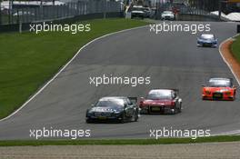 04.05.2008 Scarperia, Italy,  Ralf Schumacher (GER), Muecke Motorsport AMG Mercedes, AMG Mercedes C-Klasse leads Mike Rockenfeller (GER), Audi Sport Team Rosberg, Audi A4 DTM and Christijan Albers (NED), Futurecom T.M.E. Audi A4 DTM 2006 - DTM 2008 at Mugello