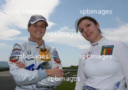 04.05.2008 Scarperia, Italy,  Susie Stoddart (GBR), Persson Motorsport AMG Mercedes, AMG Mercedes C-Klasse and Katherine Legge (GBR), Futurecom T.M.E. Audi A4 DTM 2006 - DTM 2008 at Mugello