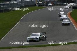 04.05.2008 Scarperia, Italy,  Jamie Green (GBR), Team HWA AMG Mercedes, AMG Mercedes C-Klasse leads Paul di Resta (GBR), Team HWA AMG Mercedes, AMG Mercedes C-Klasse - DTM 2008 at Mugello