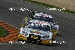 04.05.2008 Scarperia, Italy,  Oliver Jarvis (GBR), Audi Sport Team Phoenix, Audi A4 DTM and Alexandre Premat (FRA), Audi Sport Team Phoenix, Audi A4 DTM - DTM 2008 at Mugello