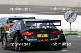 17.05.2008 Klettwitz, Germany,  Cars line up at the exit of the pitlane for the start of the free practice - DTM 2008 at Lausitzring