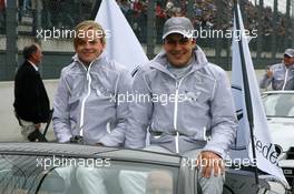 18.05.2008 Klettwitz, Germany,  Susie Stoddart (GBR), Persson Motorsport AMG Mercedes, Portrait (left) and Gary Paffett (GBR), Persson Motorsport AMG Mercedes, Portrait (right) - DTM 2008 at Lausitzring