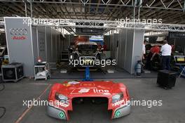 27.06.2008 Nürnberg, Germany,  Audi Sport Team Rosberg pit area - DTM 2008 at Norisring