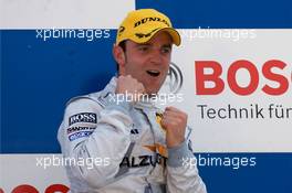 28.06.2008 Nürnberg, Germany,  Podium: race winner Jamie Green celebrates - DTM 2008 at Norisring