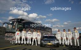 28.06.2008 Nürnberg, Germany,  The DTM Mercedes-Benz drivers support the German national team for the final of the European football final on Sunday - DTM 2008 at Norisring