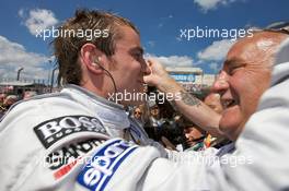 29.06.2008 Nürnberg, Germany,  Race winner Jamie Green celebrates with his father - DTM 2008 at Norisring