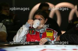 26.07.2008 Nürburg, Germany,  Katherine Legge (GBR), TME, Portrait, taking a thee break - DTM 2008 at Nürburgring