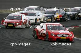 27.07.2008 Nürburg, Germany,  Gary Paffett (GBR), Persson Motorsport AMG Mercedes, AMG-Mercedes C-Klasse, leads the early stages of the race - DTM 2008 at Nürburgring