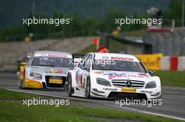 27.07.2008 Nürburg, Germany,  Susie Stoddart (GBR), Persson Motorsport AMG Mercedes, AMG Mercedes C-Klasse, leads Oliver Jarvis (GBR), Audi Sport Team Phoenix, Audi A4 DTM - DTM 2008 at Nürburgring