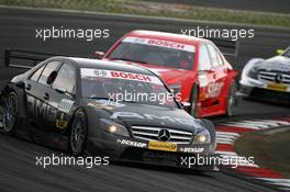 27.07.2008 Nürburg, Germany,  Paul di Resta (GBR), Team HWA AMG Mercedes, AMG Mercedes C-Klasse, leads Gary Paffett (GBR), Persson Motorsport AMG Mercedes, AMG-Mercedes C-Klasse - DTM 2008 at Nürburgring