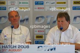 30.08.2008 Fawkham, England,  Dr. Wolfgang Ullrich (GER), Audi's Head of Sport and Norbert Haug (GER), Sporting Director Mercedes-Benz - DTM 2008 at Brands Hatch