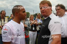 31.08.2008 Fawkham, England,  Lewis Hamilton (GBR), McLaren Mercedes on the grid - DTM 2008 at Brands Hatch