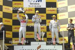 21.09.2008 Barcelona, Spain,  Podium Race DTM - DTM 2008 at Circuit de Catalunya, Barcelona