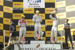 21.09.2008 Barcelona, Spain,  Podium Race DTM - DTM 2008 at Circuit de Catalunya, Barcelona