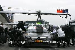 24.10.2008 Hockenheim, Germany,  pitstop of Paul di Resta (GBR), Team HWA AMG Mercedes, AMG Mercedes C-Klasse - DTM 2008 at Hockenheimring, Germany